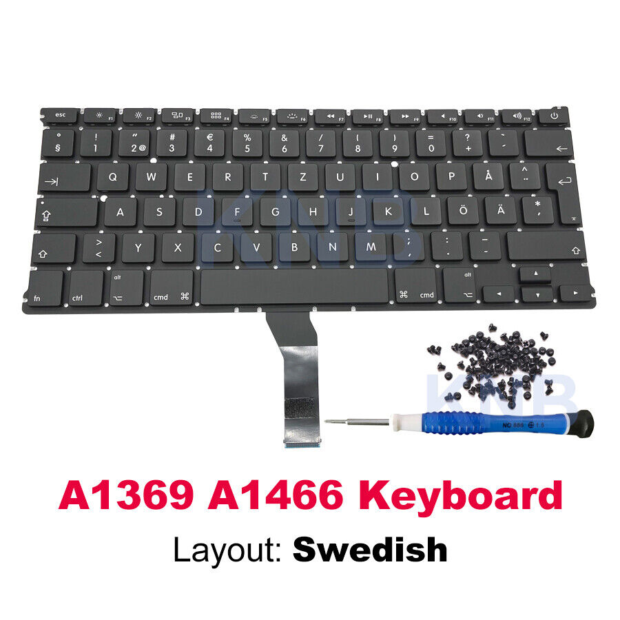 New Sweden Swedish Keyboard with Screw For Macbook Air 13\