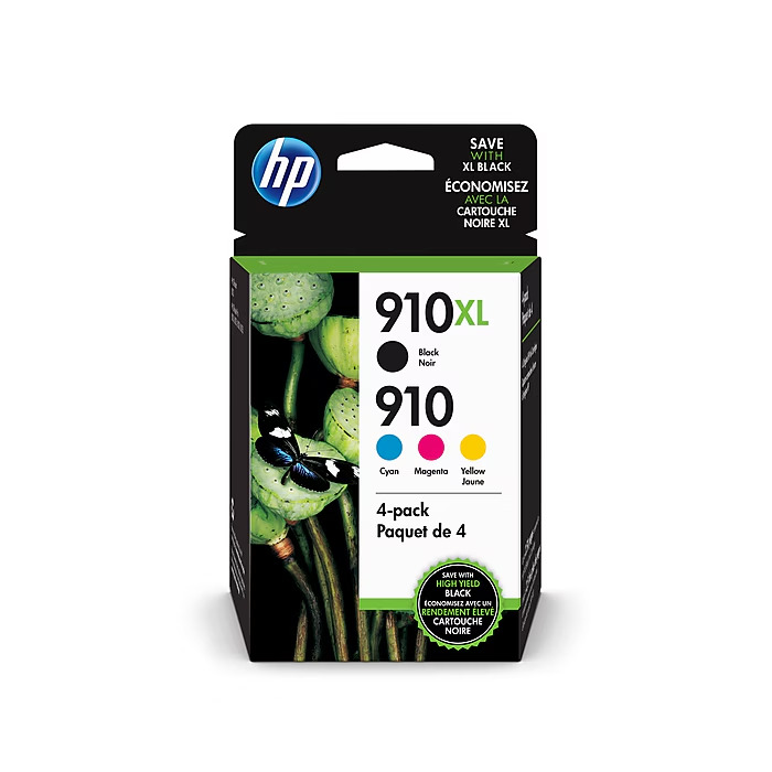 New Genuine HP 910XL 910 Black Color Ink Cartridges OfficeJet Pro 8020 8025