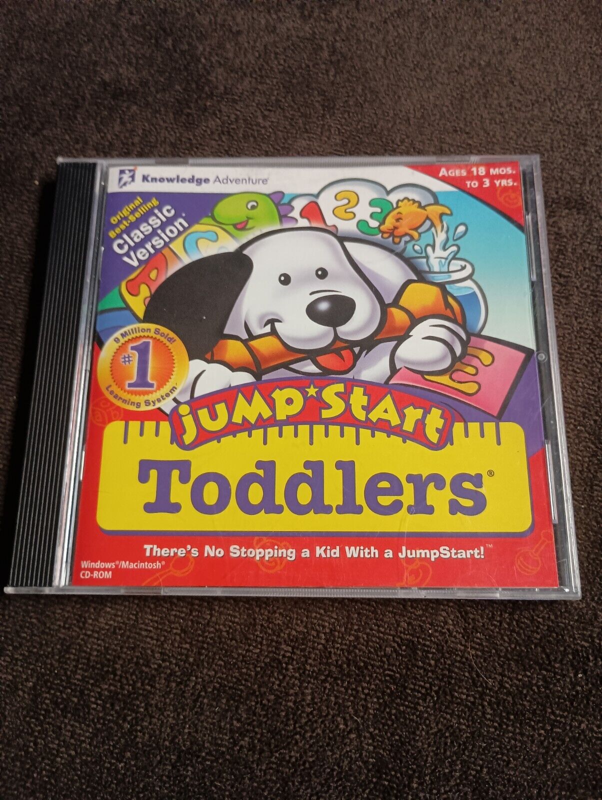 Jump Start Toddlers Classic Version Windows 98/95 PC CD-ROM Vintage Learning w