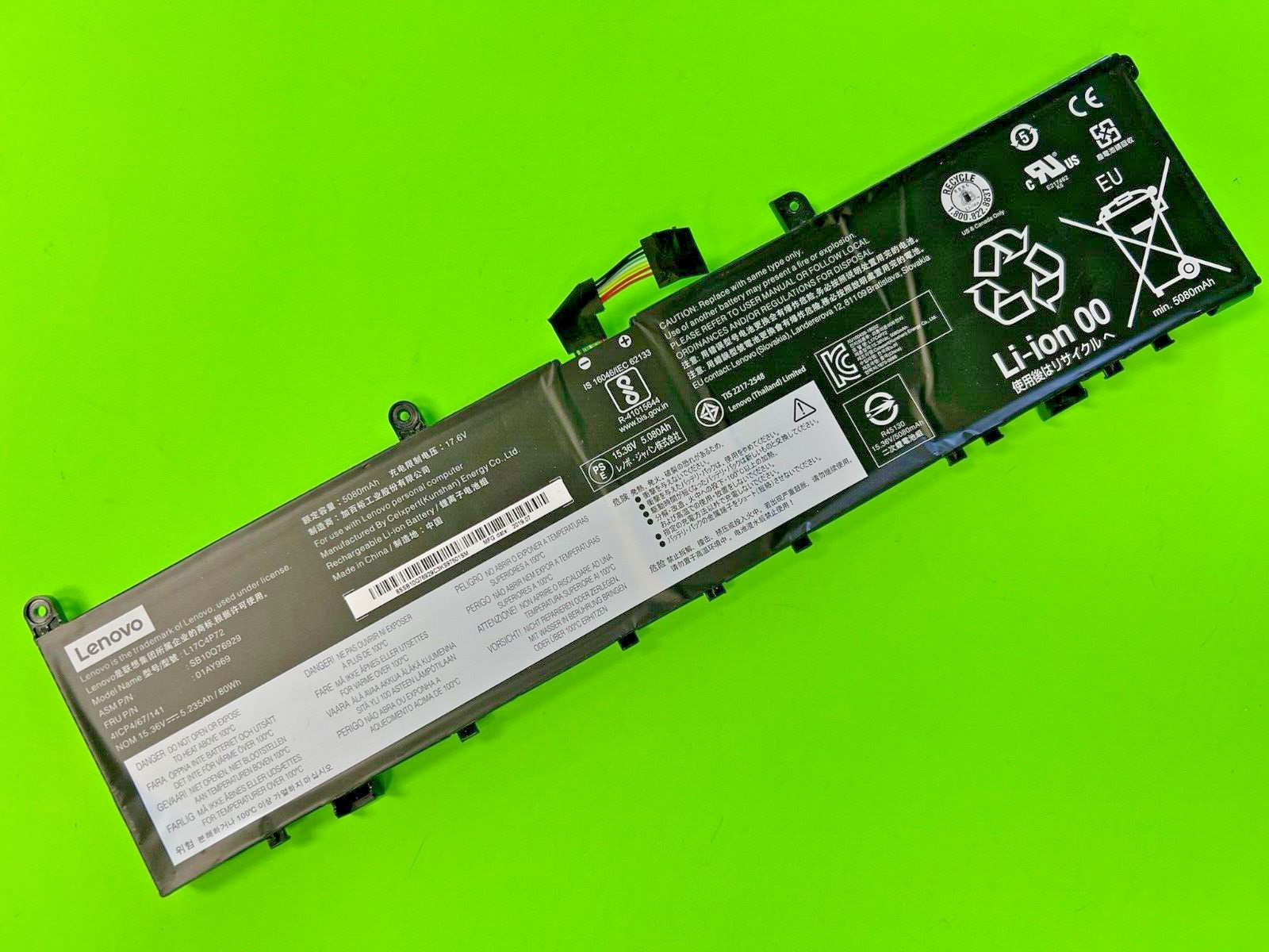 01AY969 Genuine L17C4P72 L17M4P72 Battery for ThinkPad P1 X1 Extreme 1st 2nd Gen
