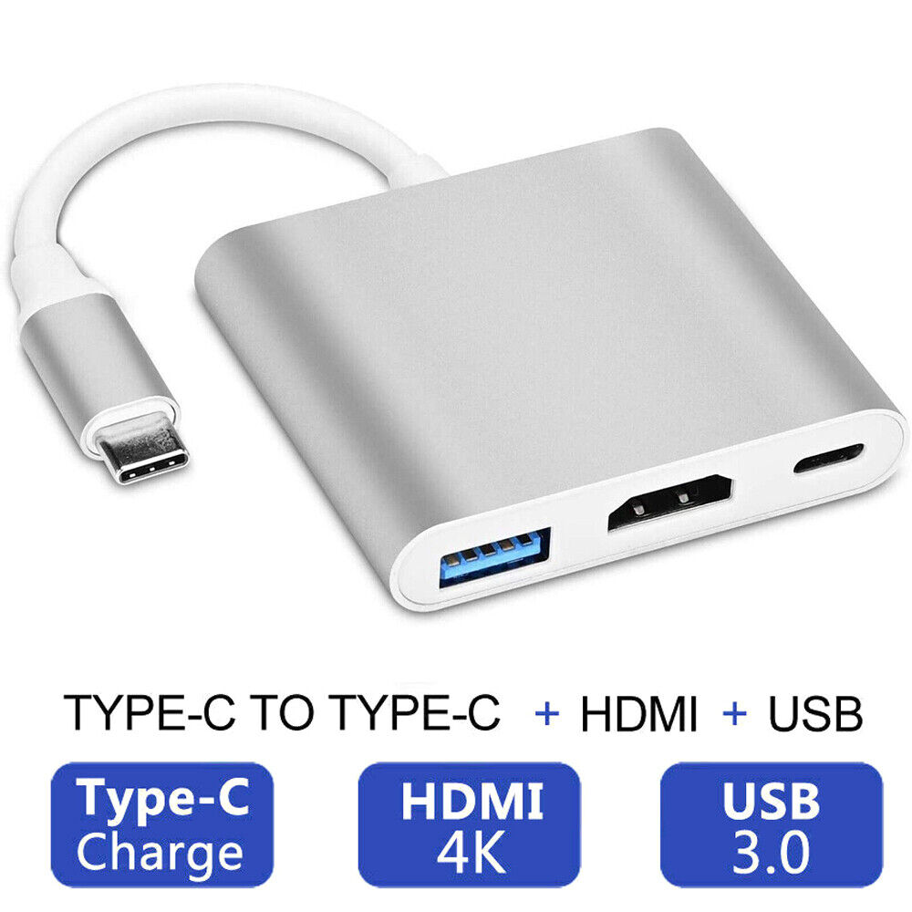 3/4/5/6/7/8/10 in1 Multiport Type C To USB-C 4K HDMI Adapter USB 3.0 Cable Hub