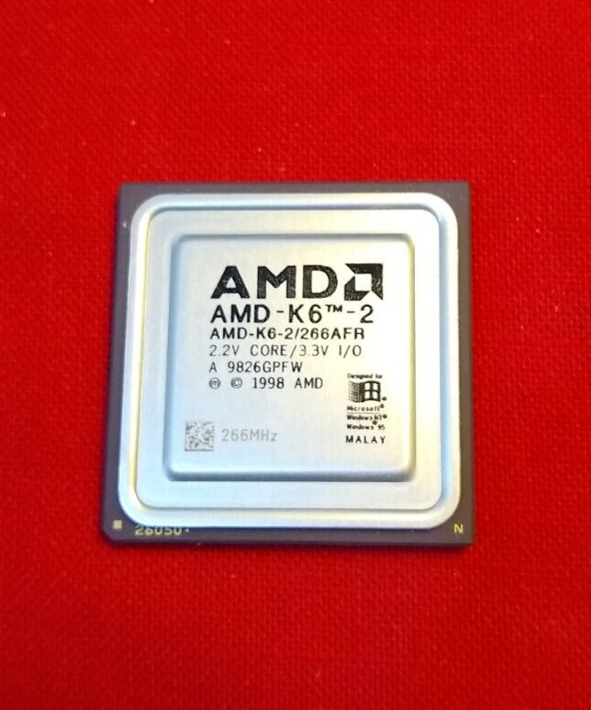  AMD-K6-266AFR K6 266 MHZ 266AFR ✅ Very Rare Vintage Processor CPU Windows 95