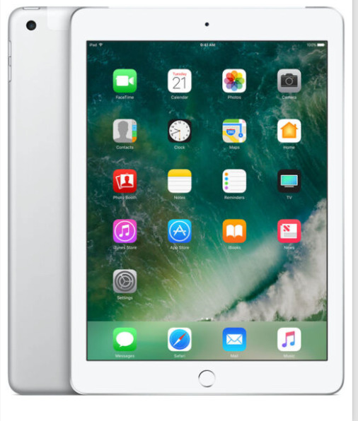 (Defective LCD) Apple iPad 6th Gen. 32GB, Wi-Fi + Cellular, 9.7in - Silver 