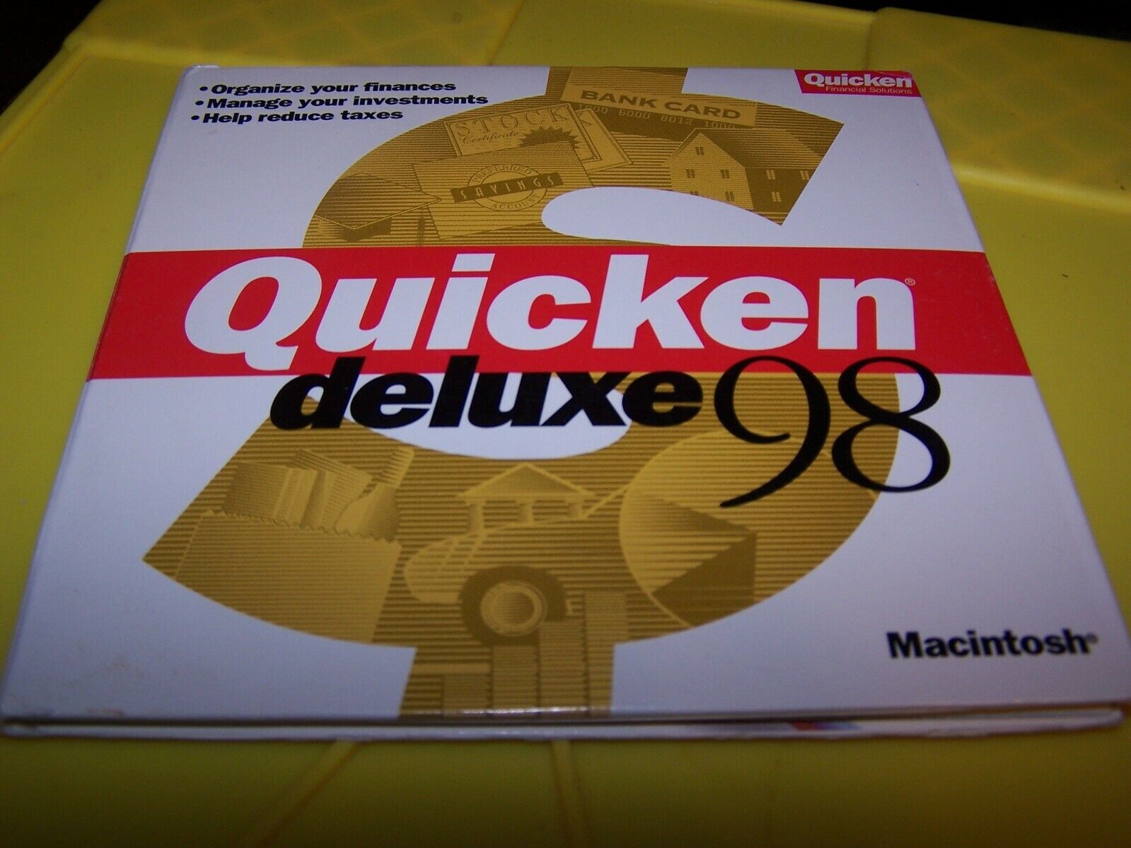Vintage Quicken deluxe 98 CD for PC SOLD AS IS
