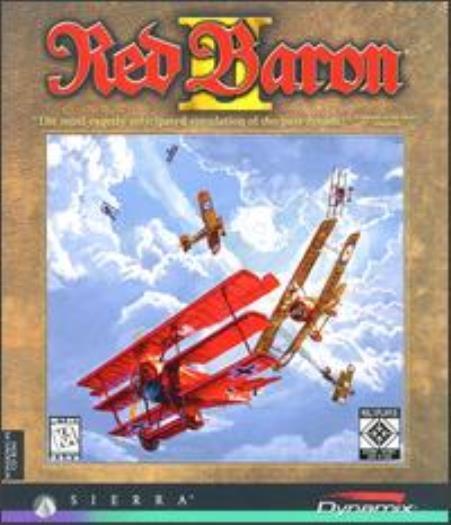 Red Baron II 2 PC CD pilot vintage WWI World War I air planes combat flight game