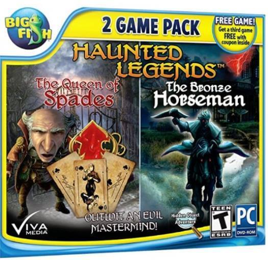 Haunted Legends: The Queen of Spades & The Bronse Horseman PC DVD fantasy games