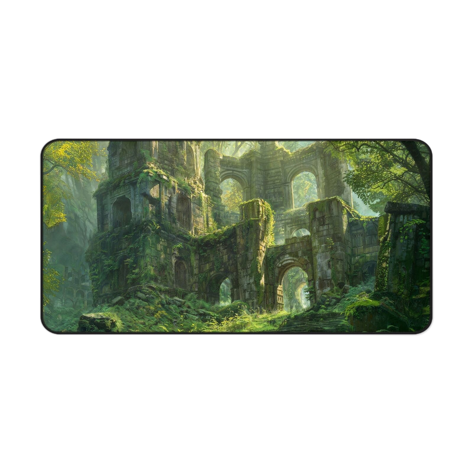 Magical Forest TCG Playmat for Card Game Enthusiasts, Fantasy Gift for Gamers