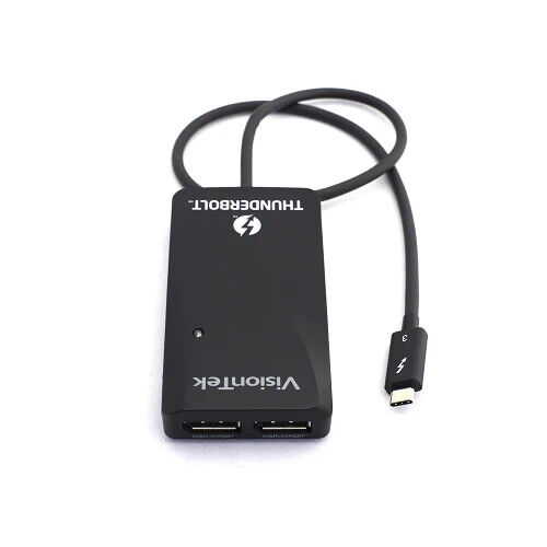 VisionTek - Thunderbolt™ 3 to Dual DisplayPort Adapter - 901148