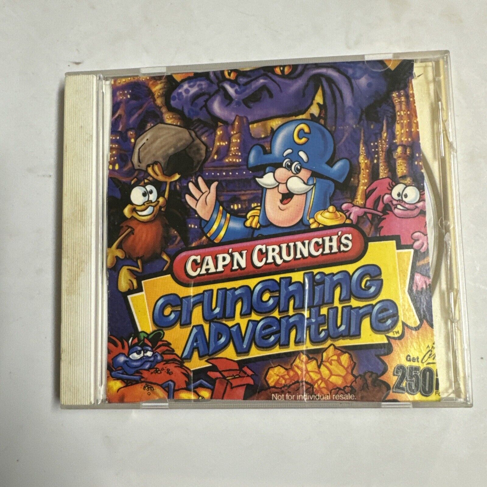 Cap\'n Crunchs Crunchline Adventure PC MAC CD kids save creature feed cereal game