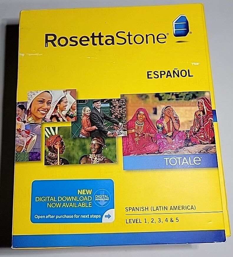 Rosetta Stone Spanish (Latin America) Level 1-5 Set  5-DVDs & 2-Audio CDs