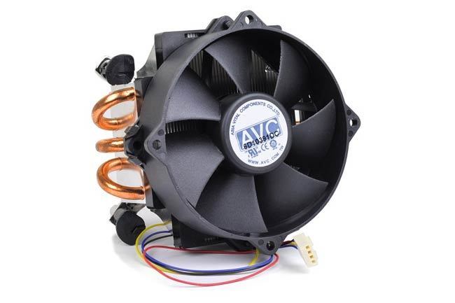 Brand New AVC (FOR LGA775 ONLY) CPU Cooler Heavy Duty Heatsink Copper Pipes Base