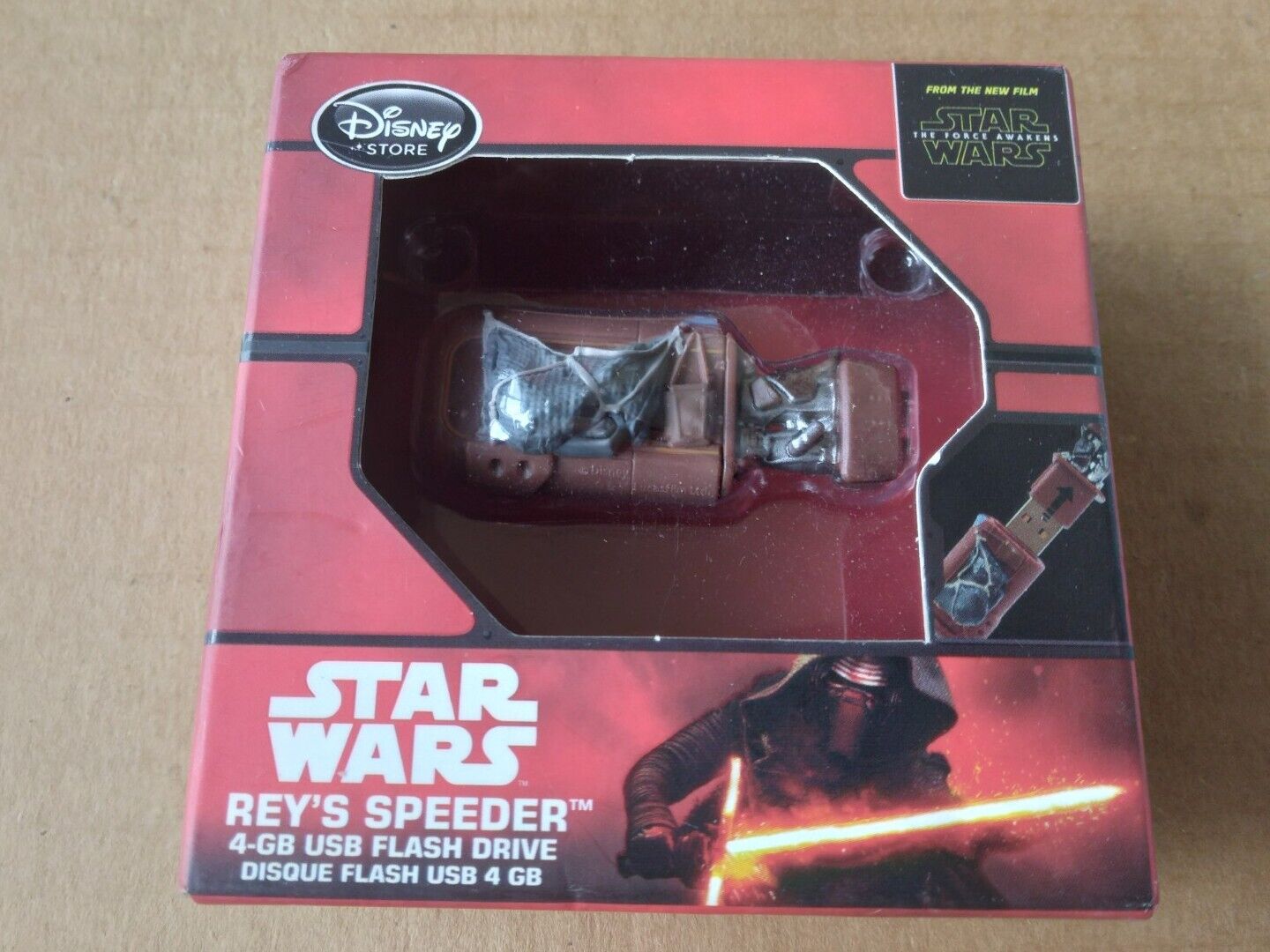 NEW Disney Parks Star Wars Force Awakens Film Rey\'s Speeder USB 4 GB Flash Drive