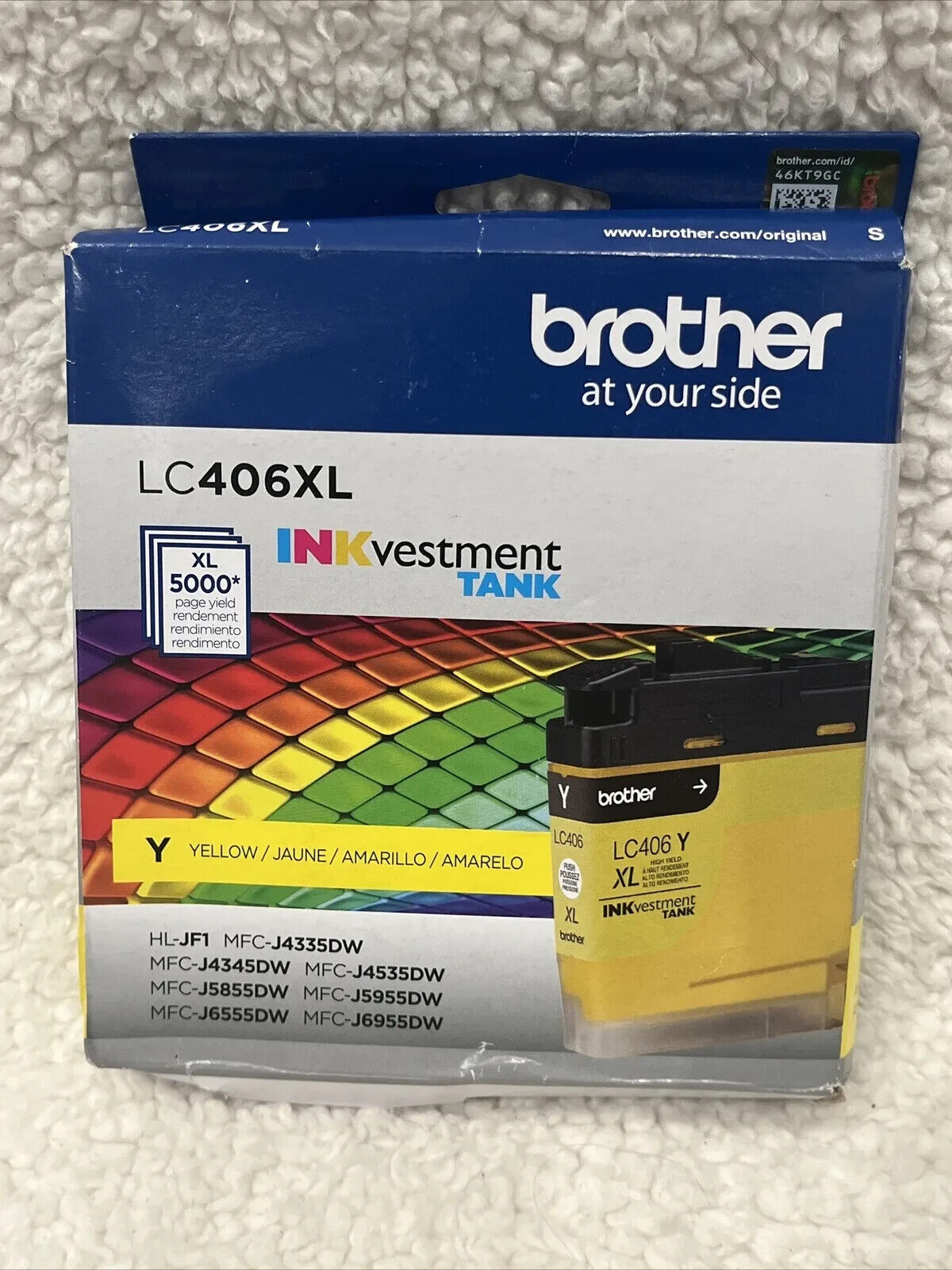 Brother LC406XL Y Yellow Ink Tank INKvestment High Yield Genuine LC406XL - NEW