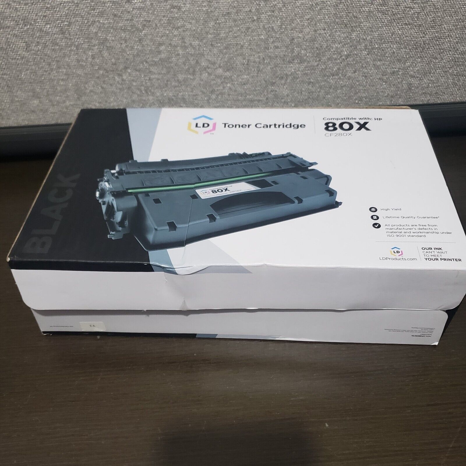 New in box LD 80X Toner Cartridge  High Yield CF280X Black Compatible with HP