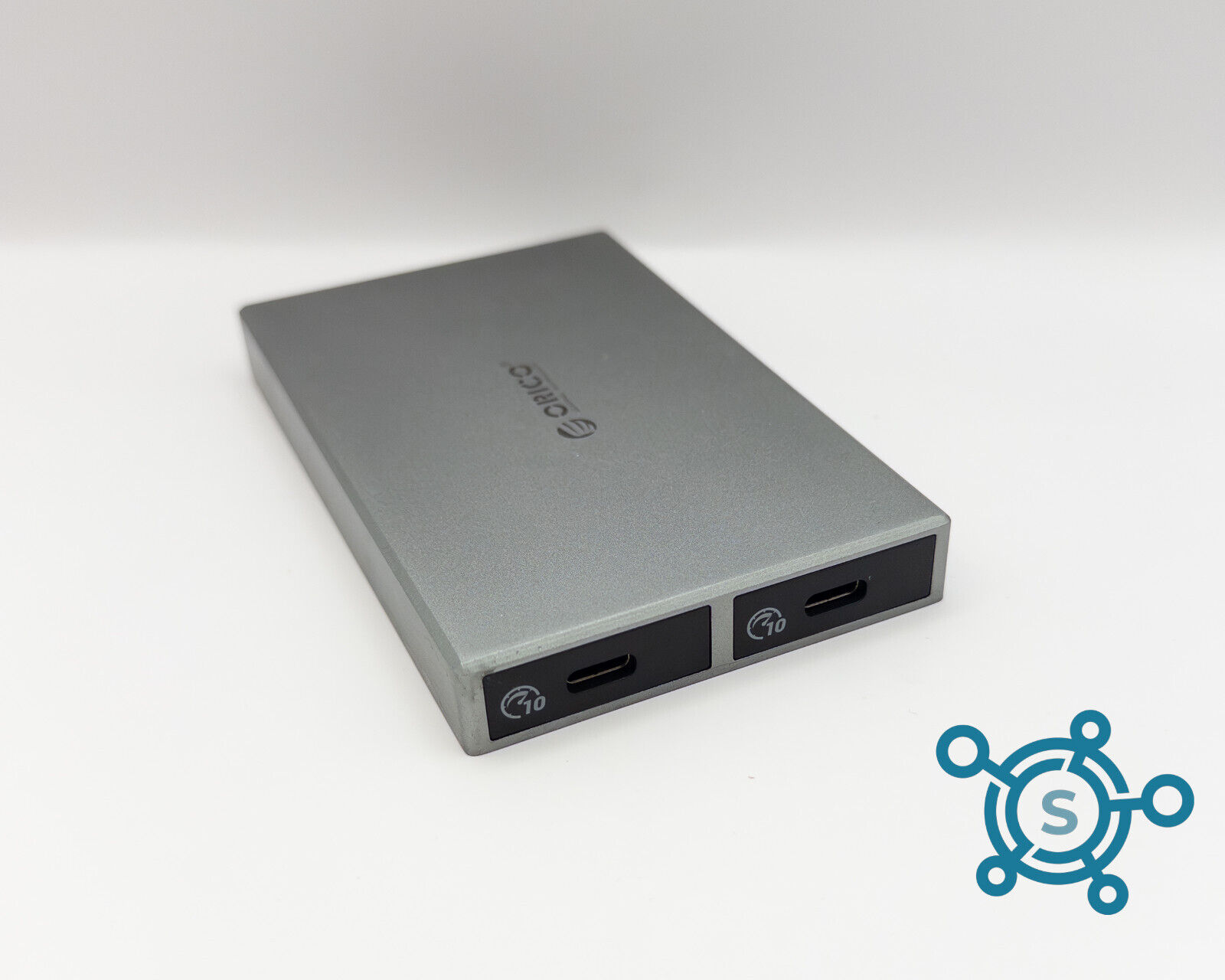 ORICO Aluminum Dual-Bay M.2 NVMe SSD Hard Drive Enclosure USB3.2 10Gbps
