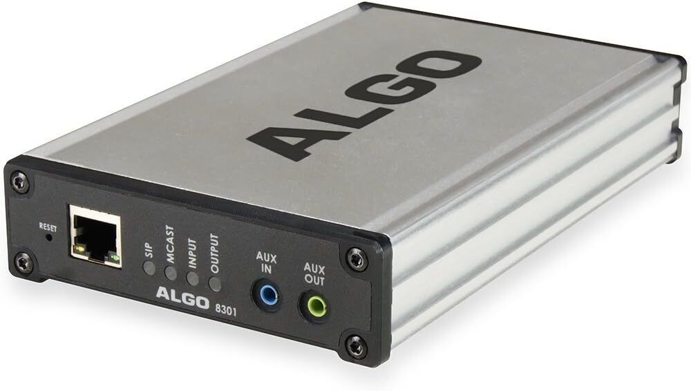 Algo 8301 PoE IP Voice Paging Adapter with Audio Streaming & Bell Scheduler