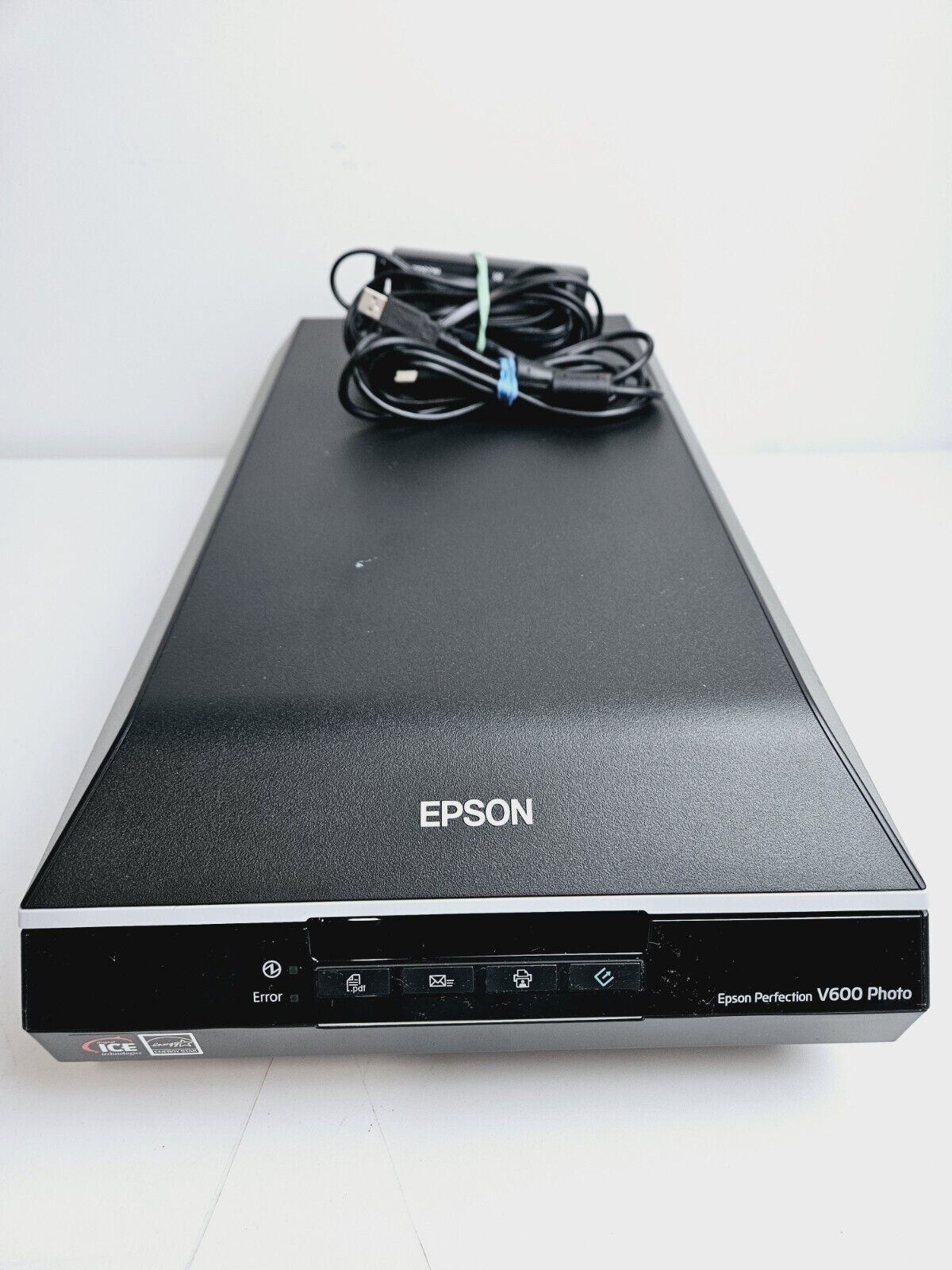 Epson Perfection V600 Document & Photo Scanner w/Power Supply And USB