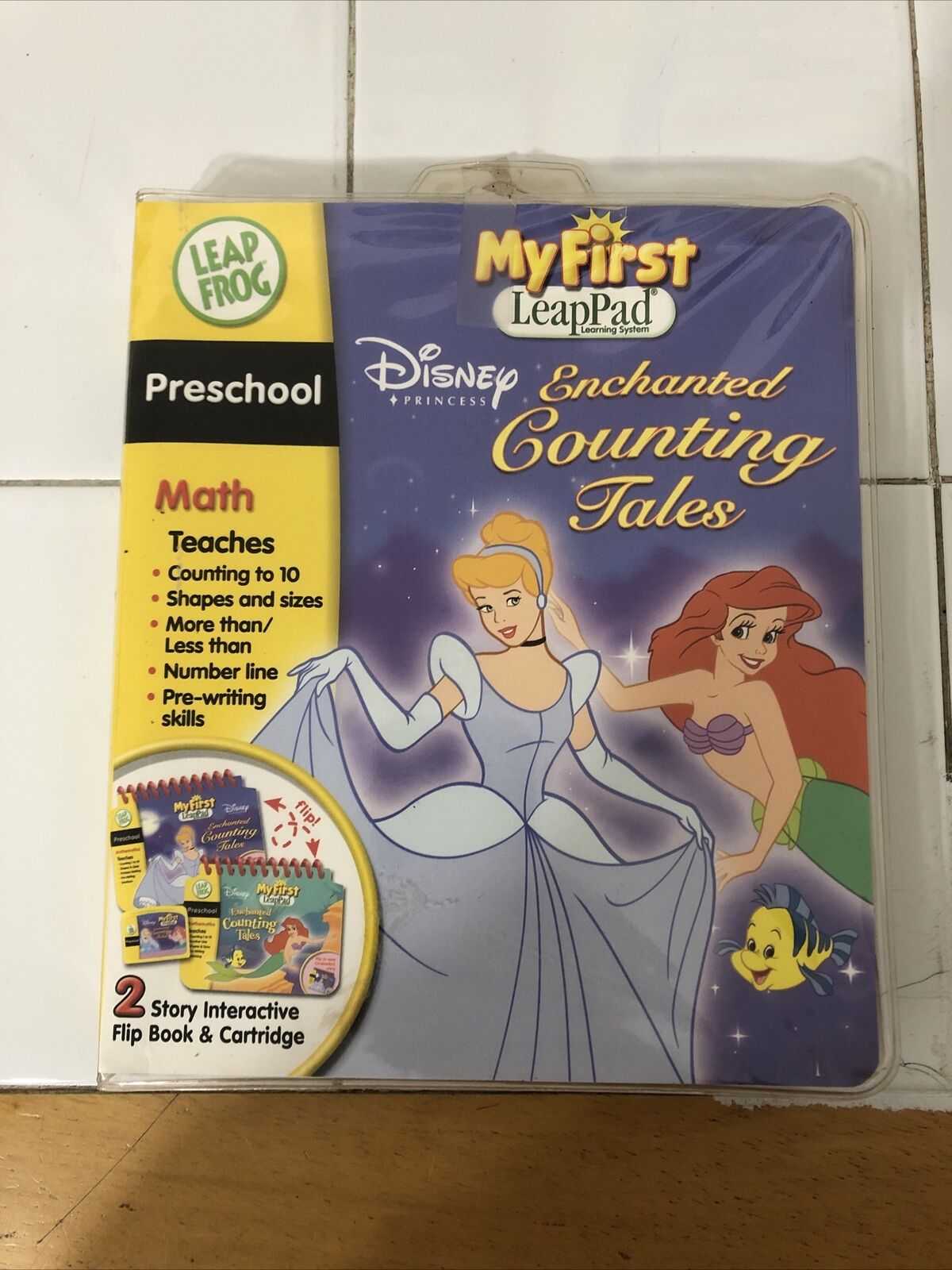 LeapFrog MY FIRST LEAP PAD - Disney PRINCESS Counting Tales Book & Cartridge