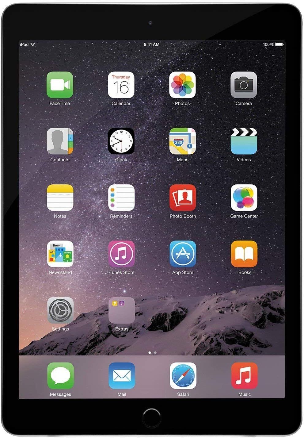 Apple iPad Air 2 16GB, Wi-Fi + Cellular , 9.7in - Space Gray- Excellent