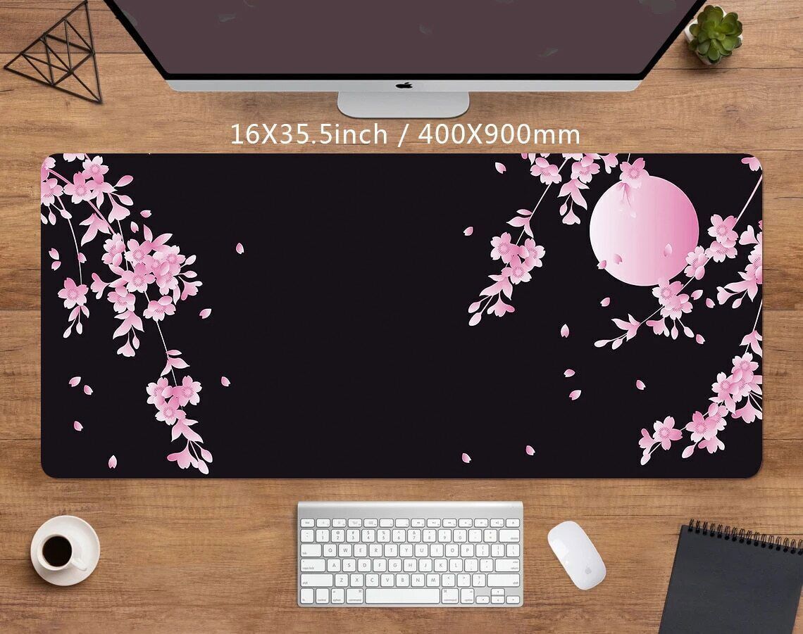 Desk Mat Cherry Blossom Beautif Mouse Pad LArge Gaming Mousepad Home Office Pad