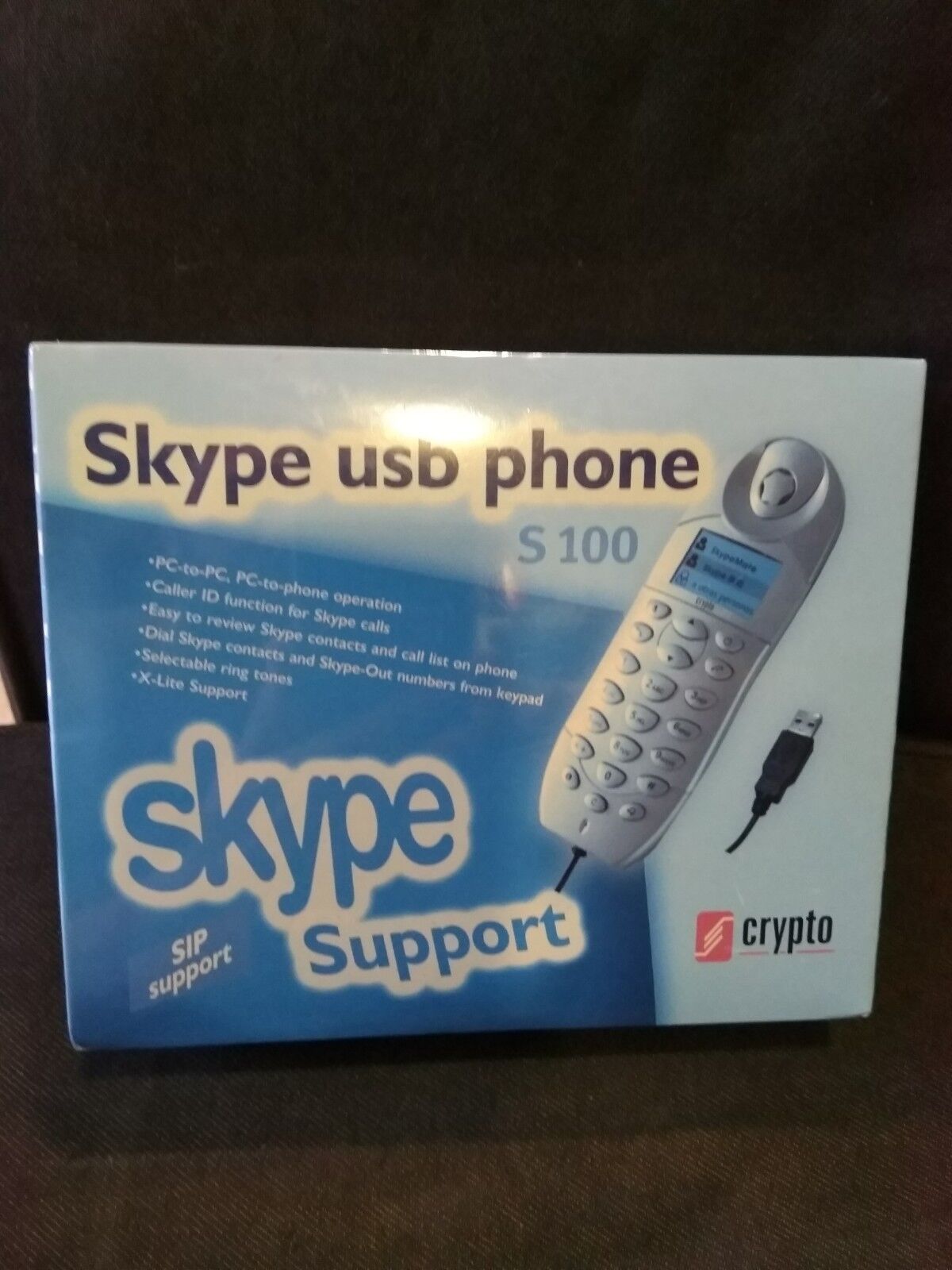 Skype Usb Phone S100 Crypto BRAND NEW  SEALED  ULTRA RARE 