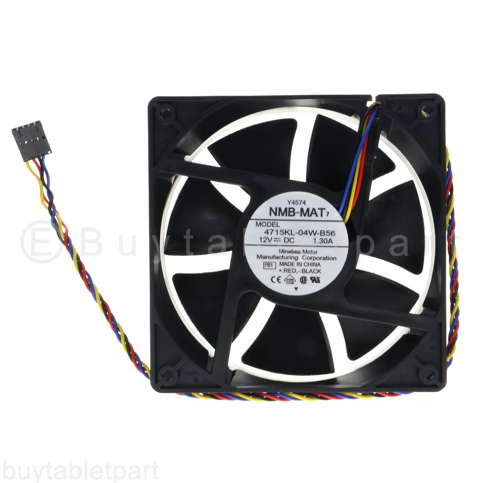 CPU Cooling Fan FOR Dell Y4574 12v 1.30A 5-pin 4 wires NMB MAT 4715KL-04W-B56
