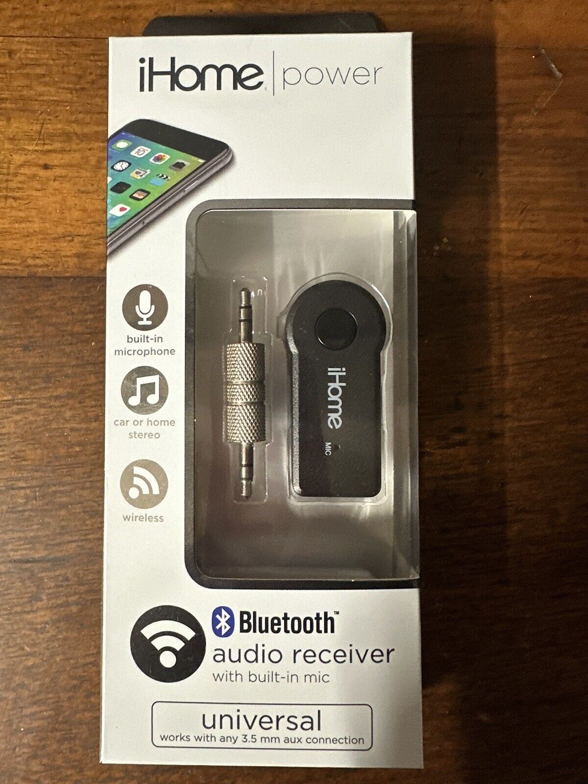 iHome Bluetooth Audio Receiver IH-A200B-AA