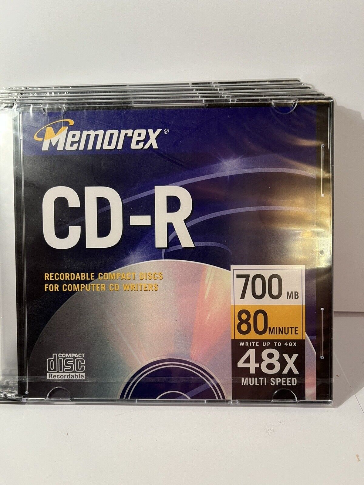 6 New Memorex CD-R Recordable Compact Discs 700 MB 80 Min 48x w/Jewel Cases
