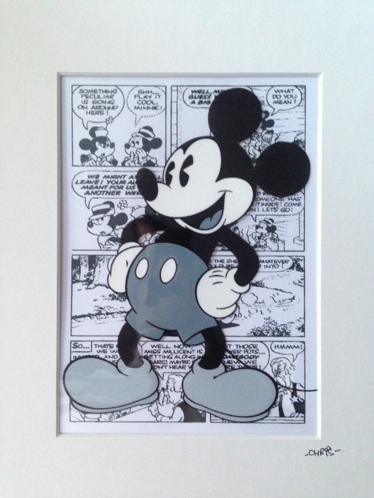 Disney - Classic Mickey Mouse - Limited Edition Of 100 -Hand Drawn & Painted Cel