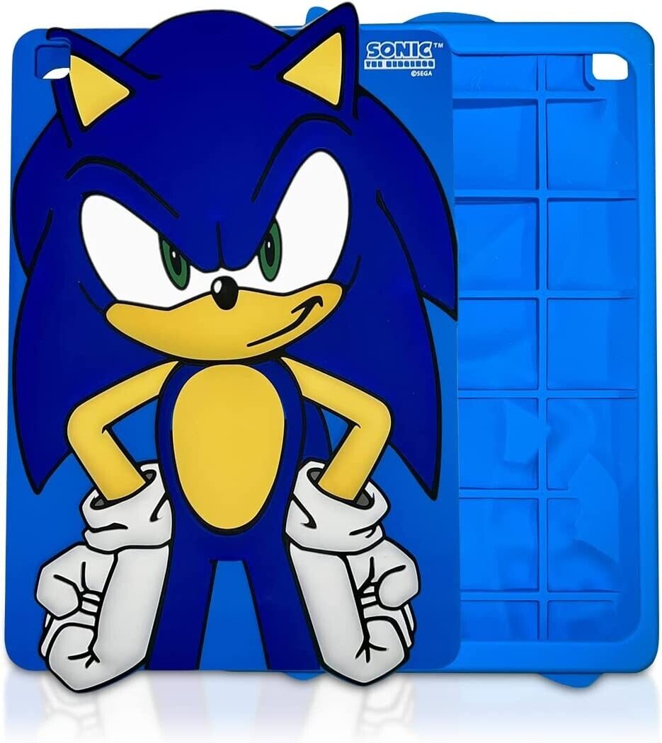 Sonic The Hedgehog iPad 10.2 Silicone Back Case Cover Anti Slip Rubber