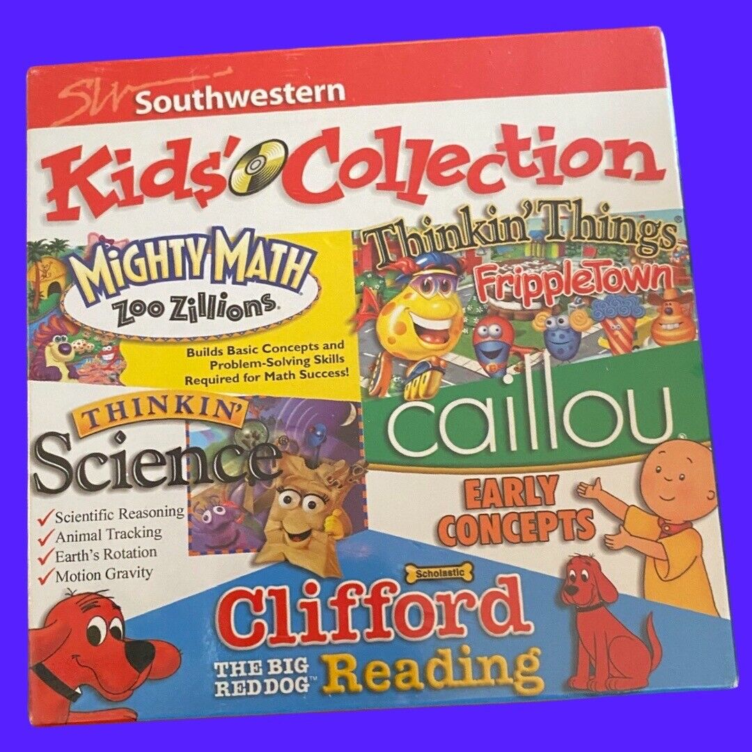 Southwestern Kids Collection CD-ROM Set Educational Games. New SEALED Rare