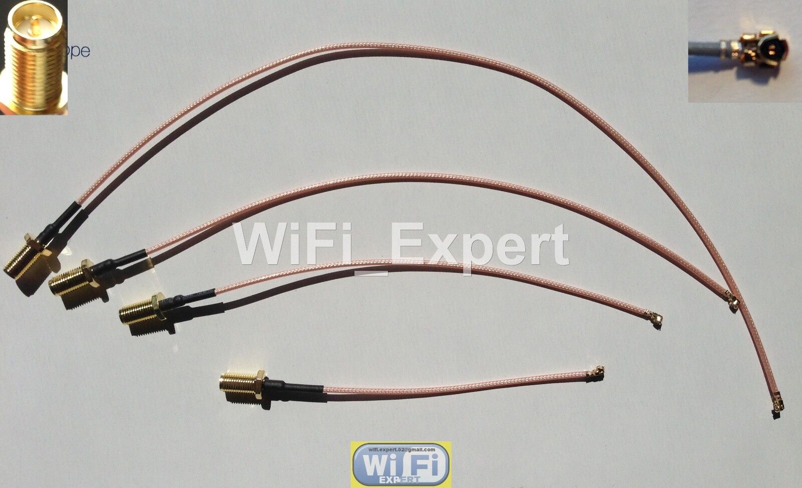 20 X Mini PCI IPX U.FL to RP-SMA Antenna WiFi Pigtail RG178 Cable Any Size USA