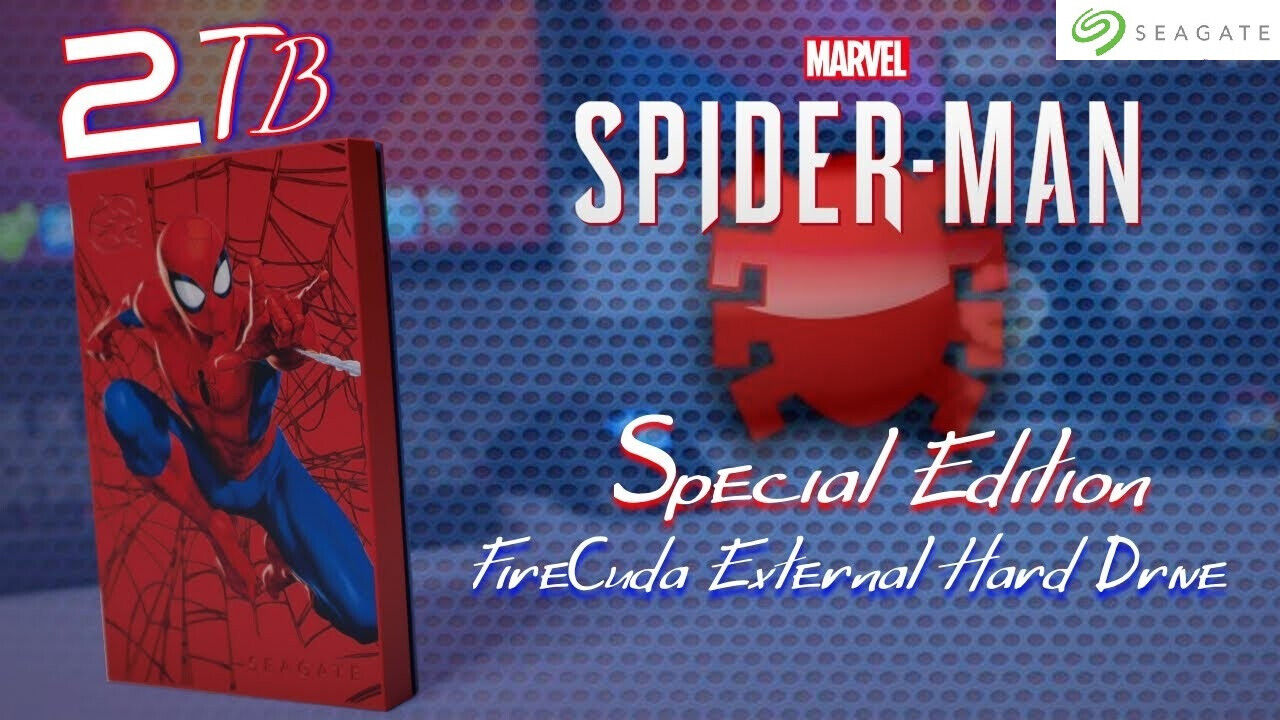SEAGATE FireCuda 2TB External Gaming Hard Drive *SPIDER-MAN SPECIAL EDITION*
