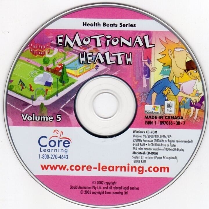 Health for Kids Series: Emotional Health (CD, 2003) Win/Mac -NEW CD in SLEEVE