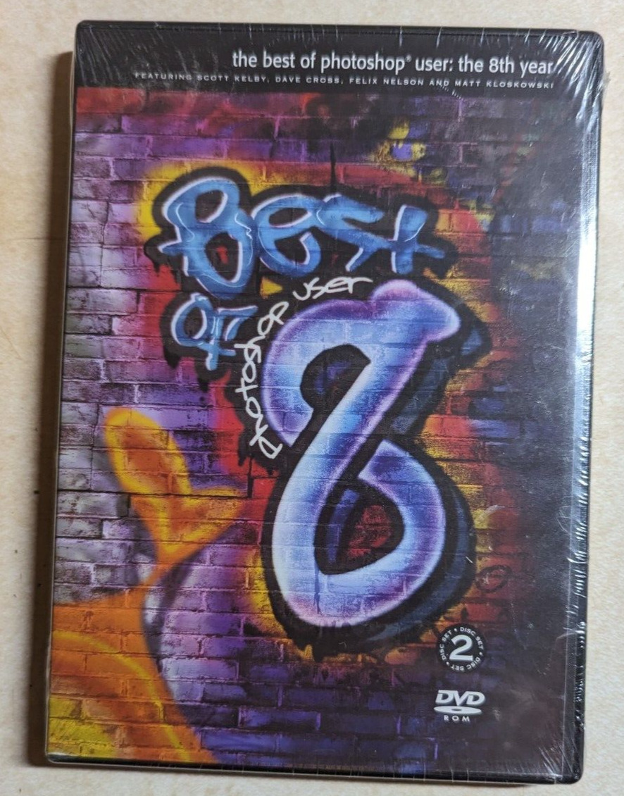 The Best of Photoshop User: the 8th Year 2 DVD-ROM New Sealed Fast Shipping