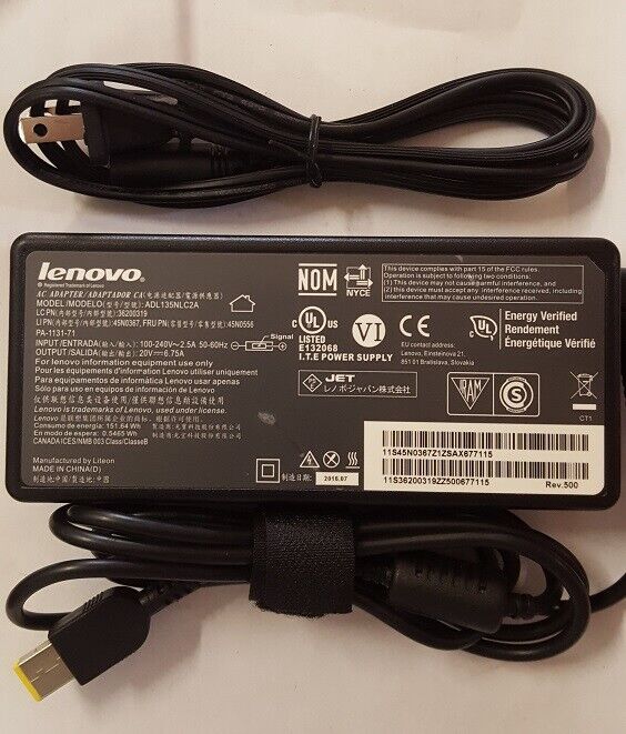LENOVO ThinkPad Ultra Docking Station 40AJ 20V 6.75A Genuine AC Adapter