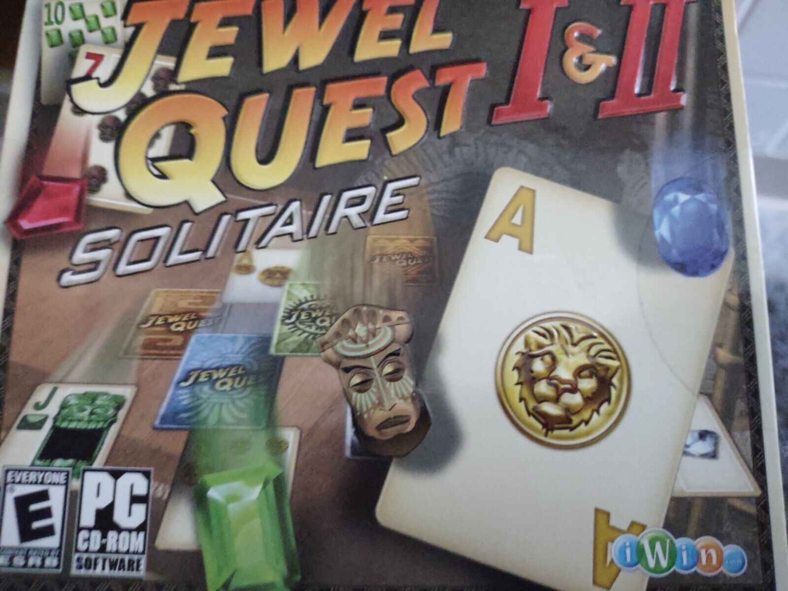 Jewel Quest I & II Solitaire PC Rom Software CD