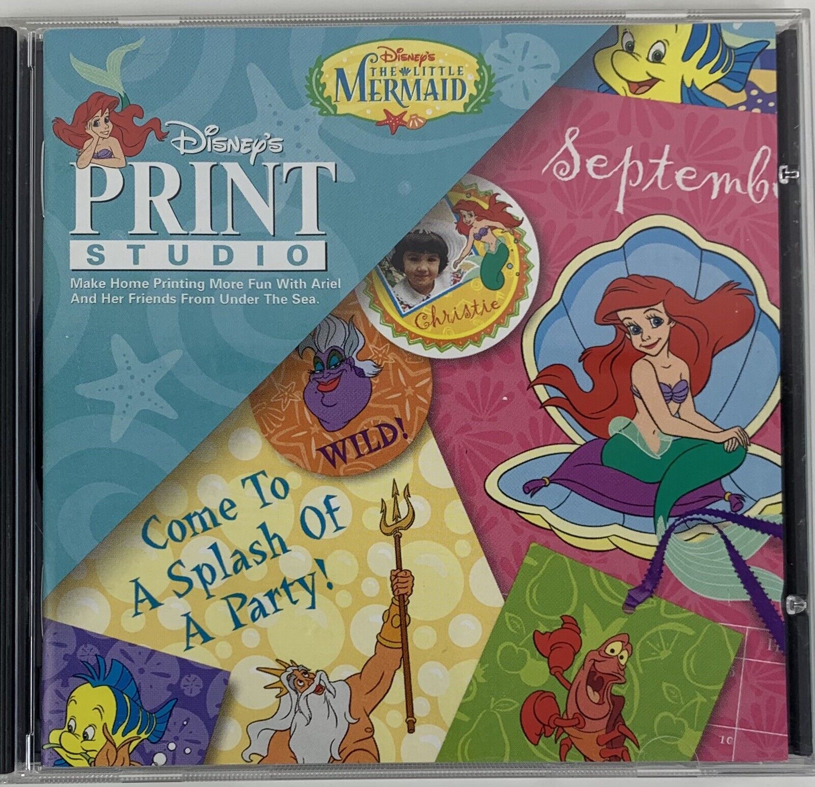 The Little Mermaid Disney Print Studio Software PC CD-ROM Windows Complete