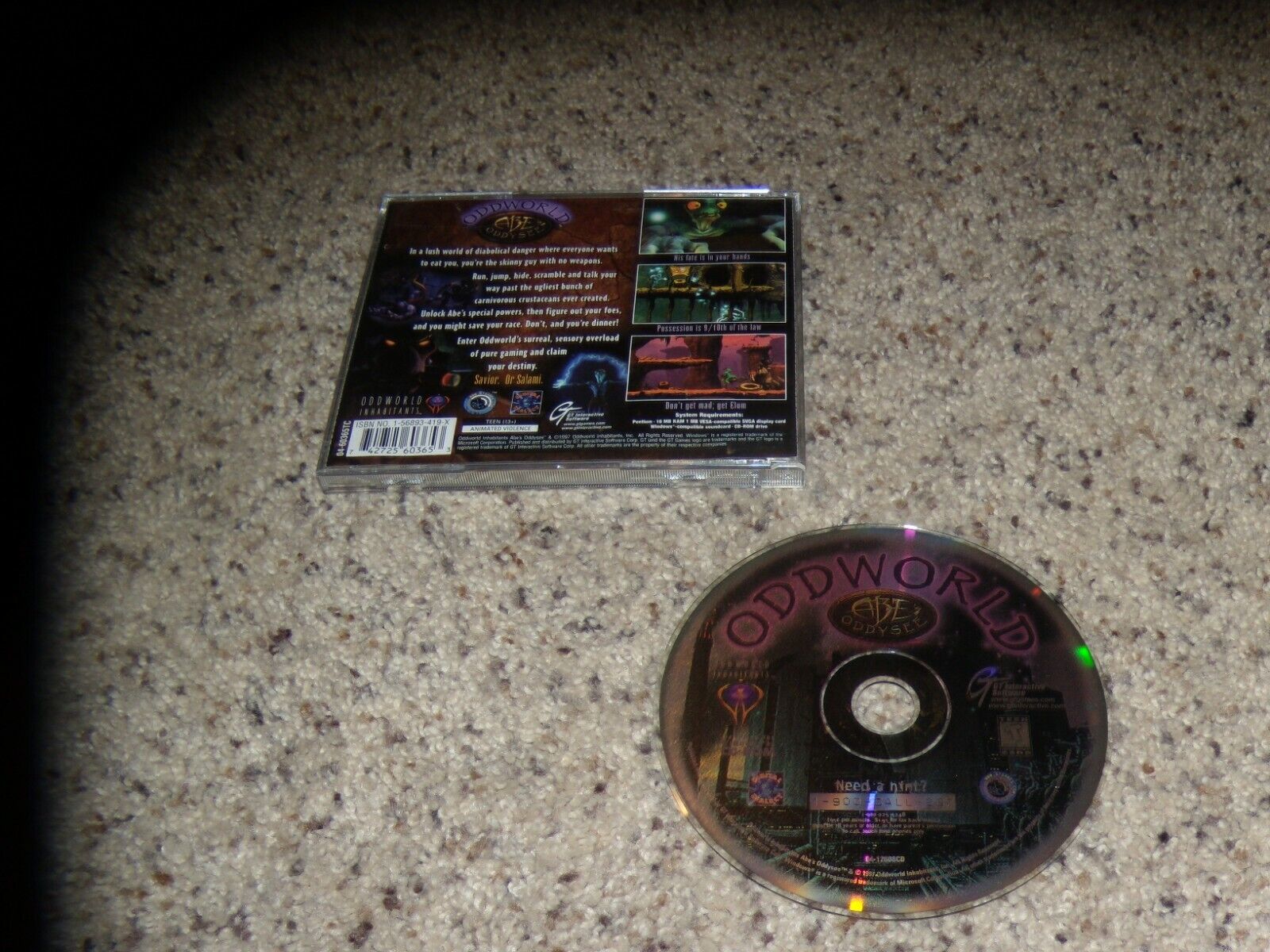 Oddworld Abe\'s Oddysee (PC, 1997) Game
