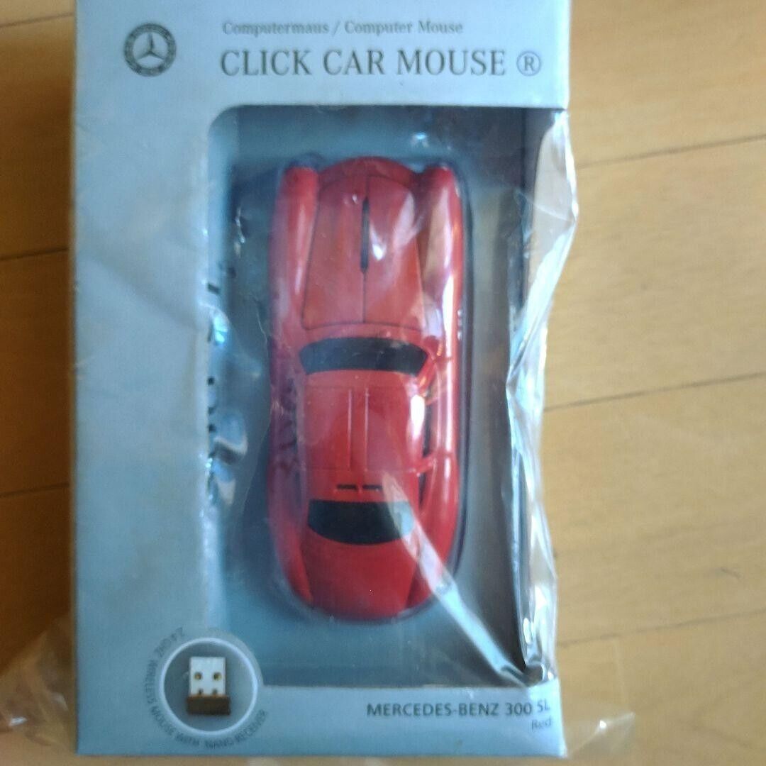 Mercedes Benz 300SL Red Click Car Mouse Wireless & AA battery Type 2.4GHz