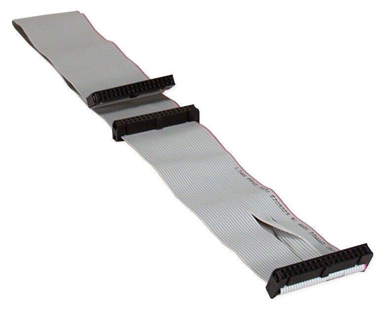 18Inch Universal 34-Pin Floppy Drive Ribbon Cable for 3.5 Drives Vintage