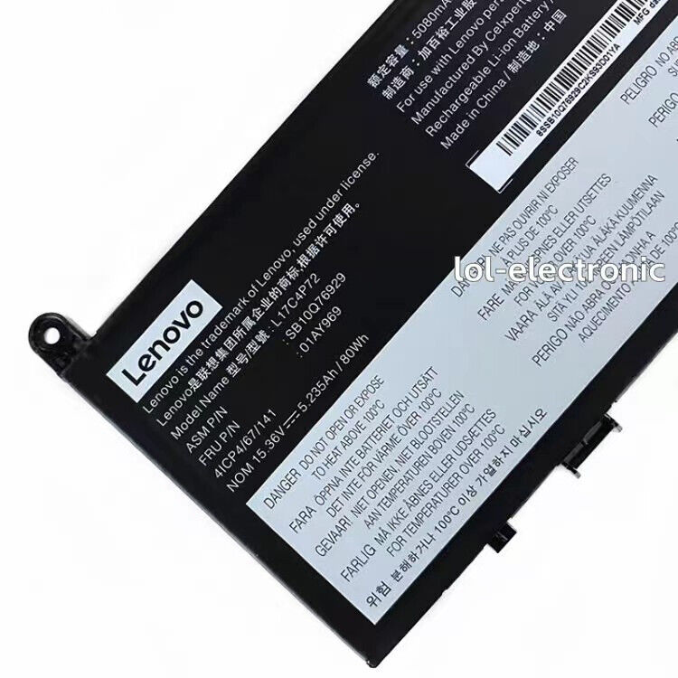 Genuine L17C4P72 L17M4P72 Battery for ThinkPad P1 X1 Extreme 1st 2nd Gen 01AY969