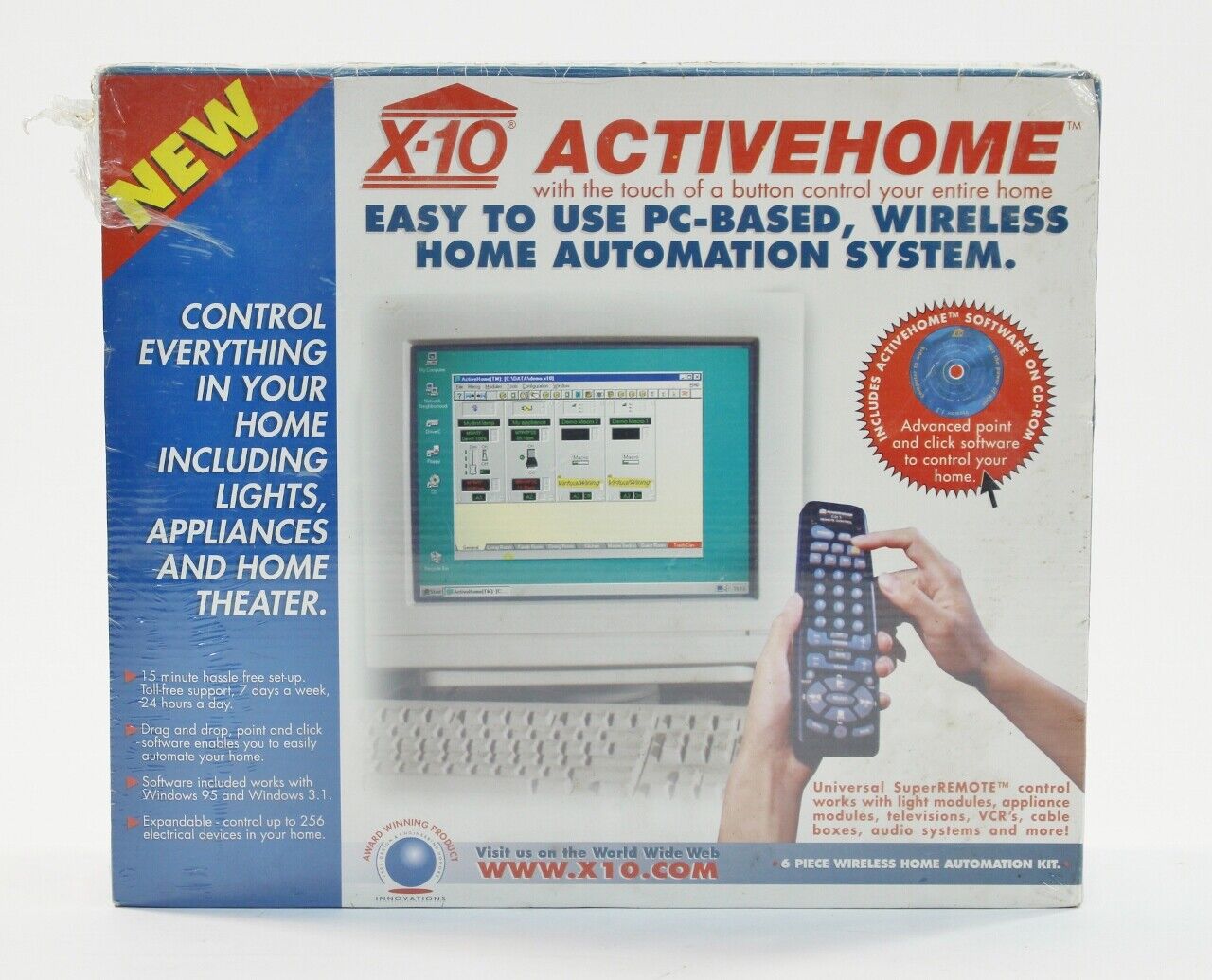VTG 90s Sealed X10 Activehome Computer Controlled Smart Home Automation System