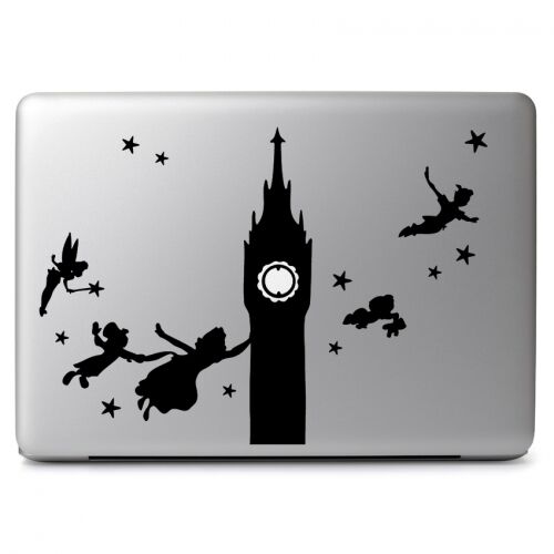 Peter Pan Big Ben Flying for Macbook Air Pro Laptop Car Window Decal Sticker DIY