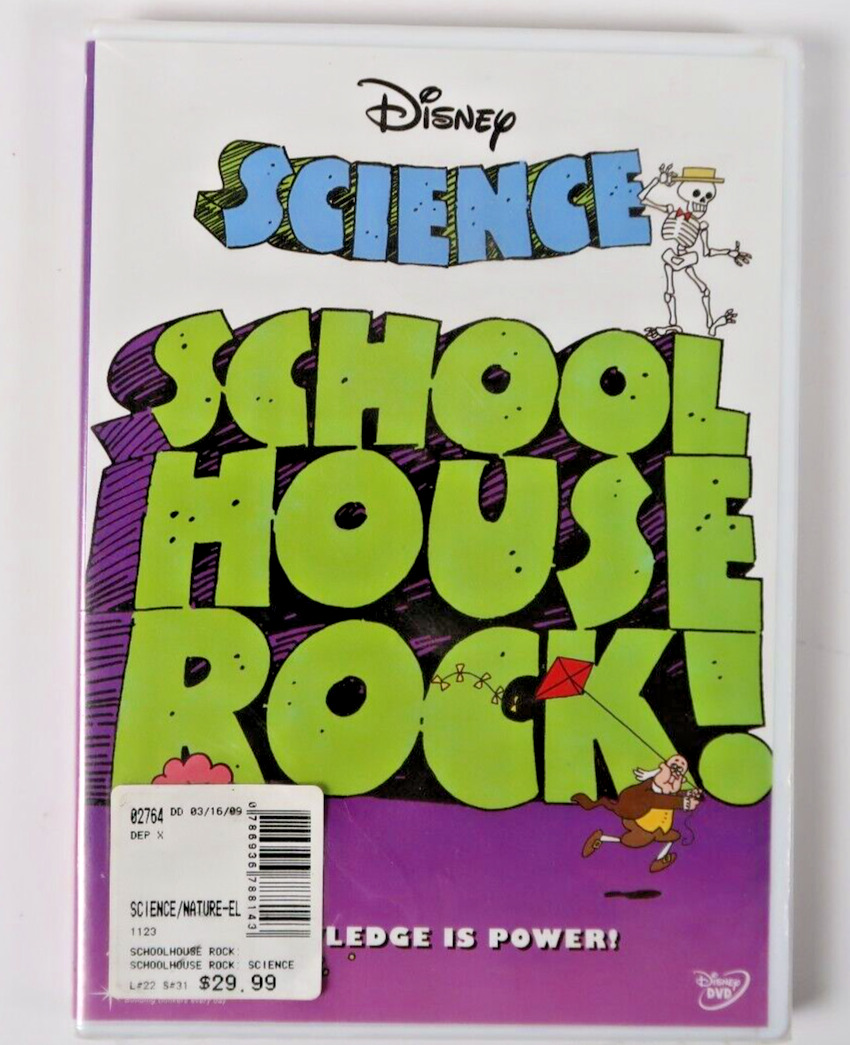 Schoolhouse Rock - Science Rock (DVD, 2009) New Sealed