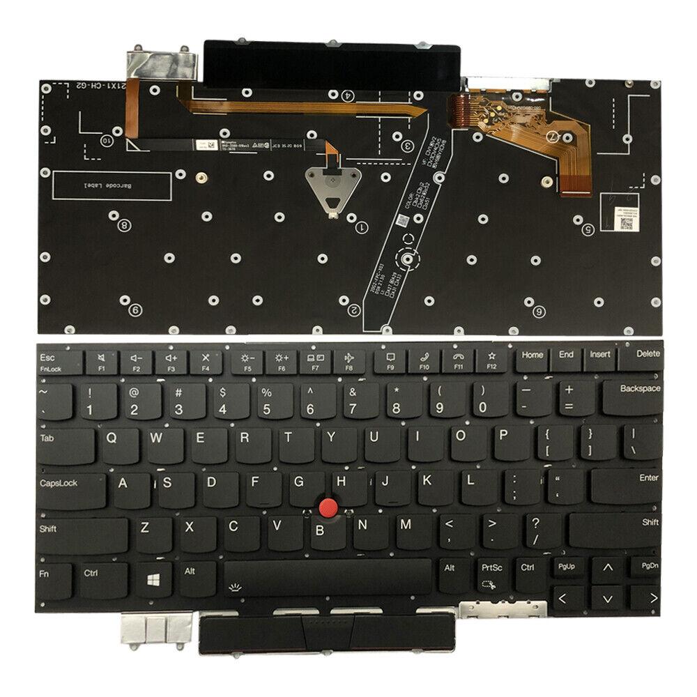 For Lenovo ThinkPad X1 Carbon 9th Gen 2021 20WW 20XX US Keyboard US Backlit ftam