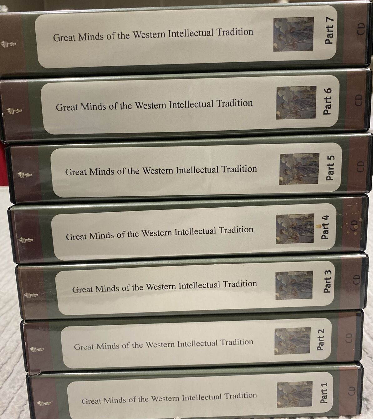 Teaching Co Courses 7 Boxed CD sets  GREAT MINDS  WESTERN INTELLECTUAL TRADITION