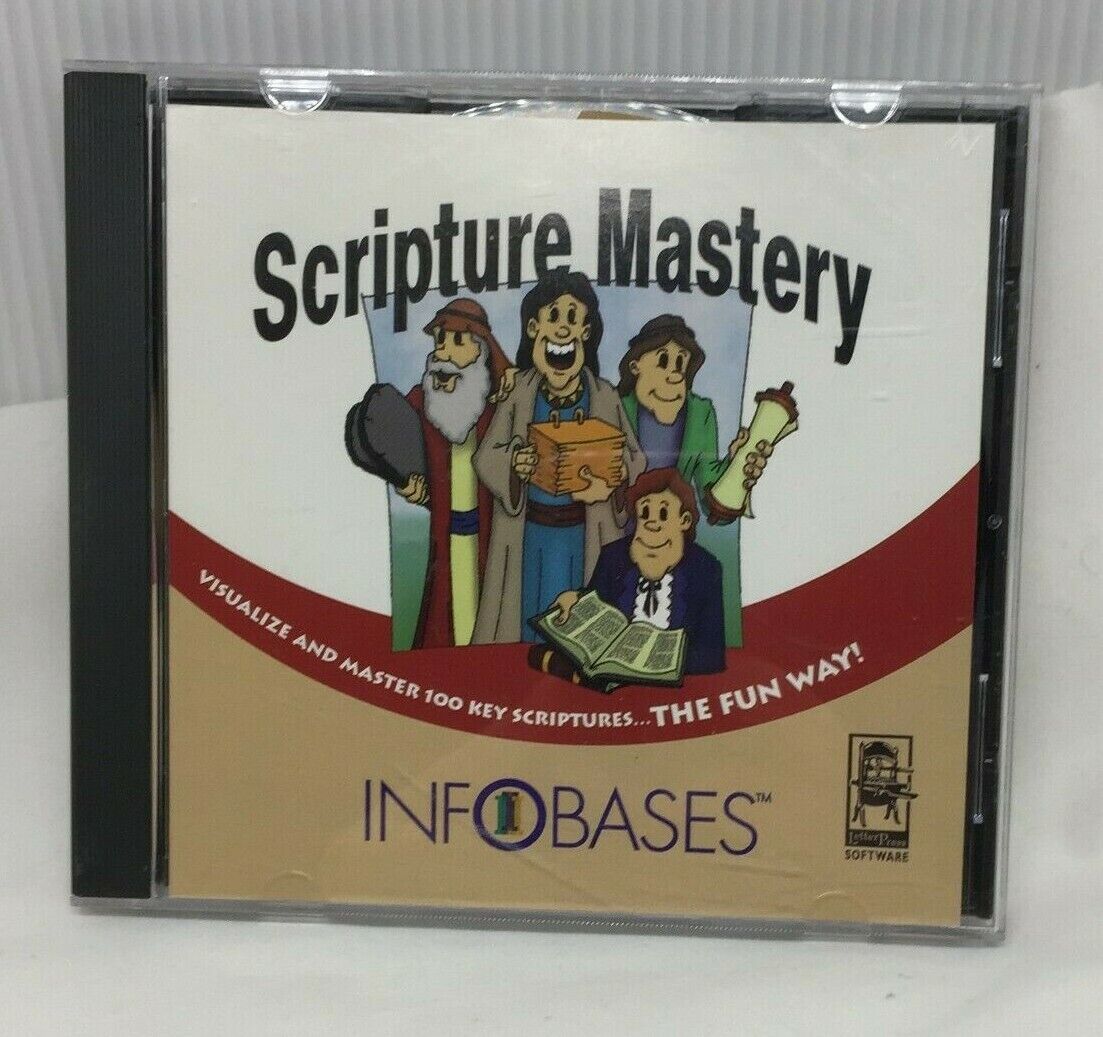 CD-ROM Scripture Mastery Info Bases Visualize 100 Key Scriptures Fun Learning