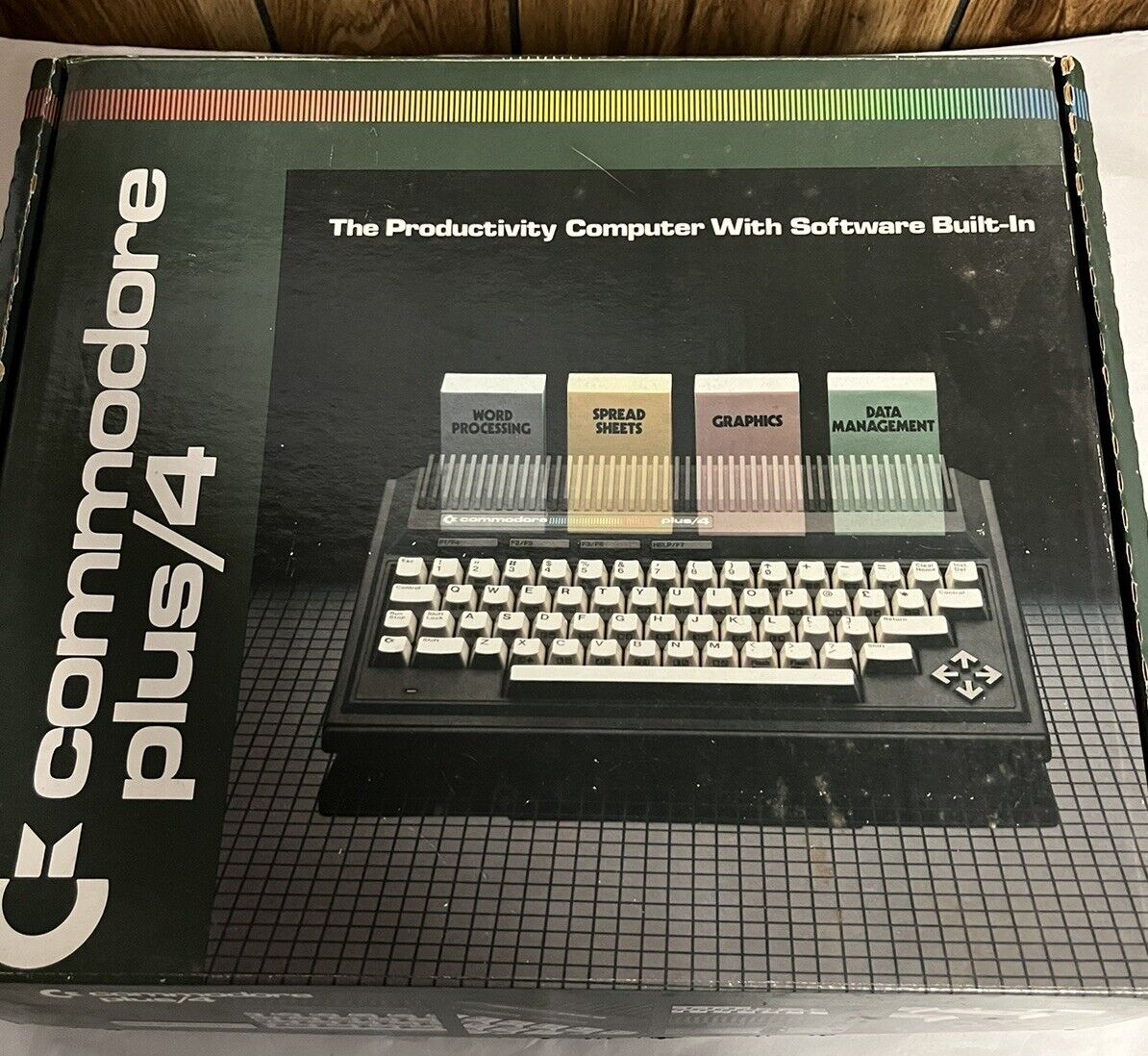 Vintage  1984 Commodore Plus 4 Computer Original Box W/Cords and manuals 🤩😎