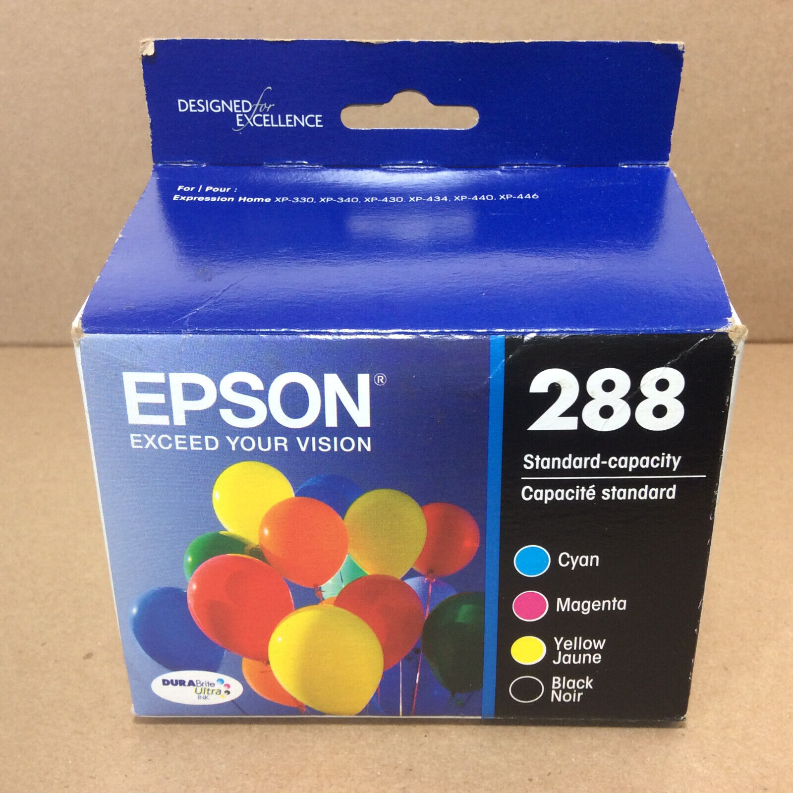 New Epson 288 Black Cyan Magenta Yellow Ink Cartridges Combo Genuine - 2025 Nice